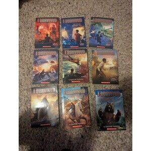 Scholastic "I Survived" Lot Of 9 paperback books by Lauren Tarshis